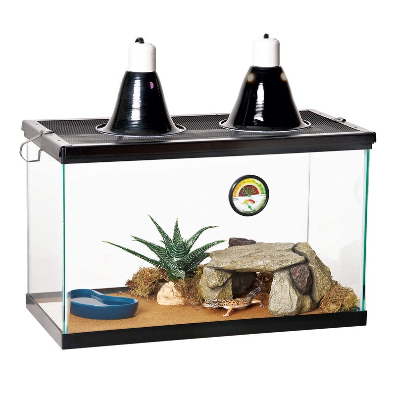 Zilla Pet Reptile Terrarium Shale Rock Den DÃ©cor, Basking Rock and Hide for Bearded Dragons and Other Reptiles, Medium - Image 3